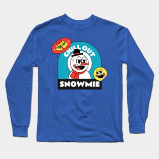 Chill Out Snowmie Design Long Sleeve T-Shirt